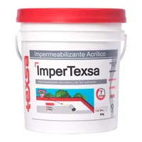 Texsa Impermeabilizante Acrílico Impertexsa 7 Años Rojo 5 Galones para Cubiertas Texsa