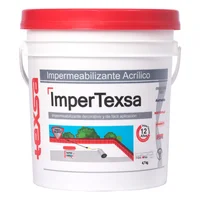 Texsa Impermeabilizante Acrílico Impertexsa 12 Años Blanco 1 Galón para Cubiertas Texsa