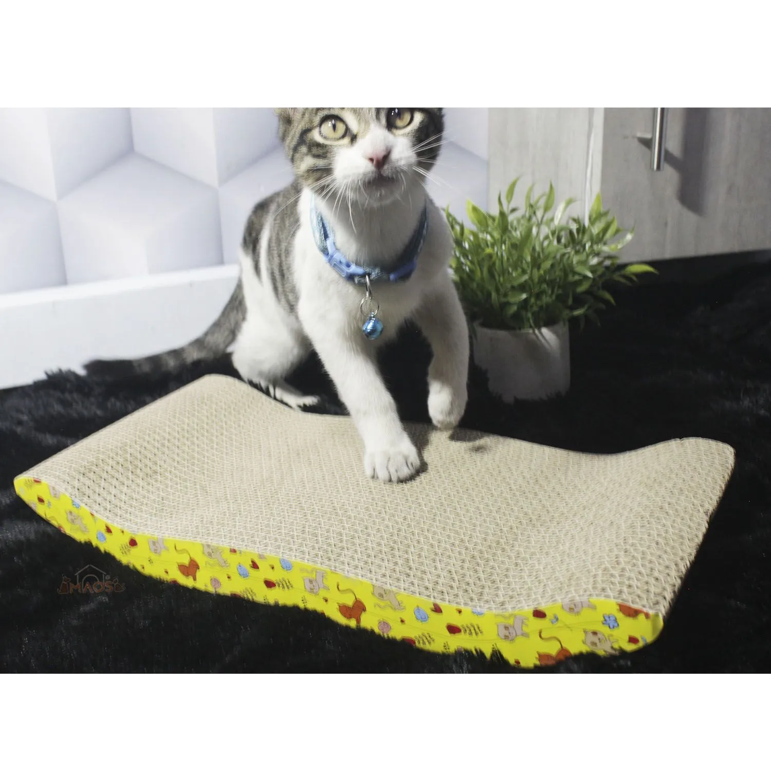 Rascador Para Gatos  59x10x19cm Mediano Café 5