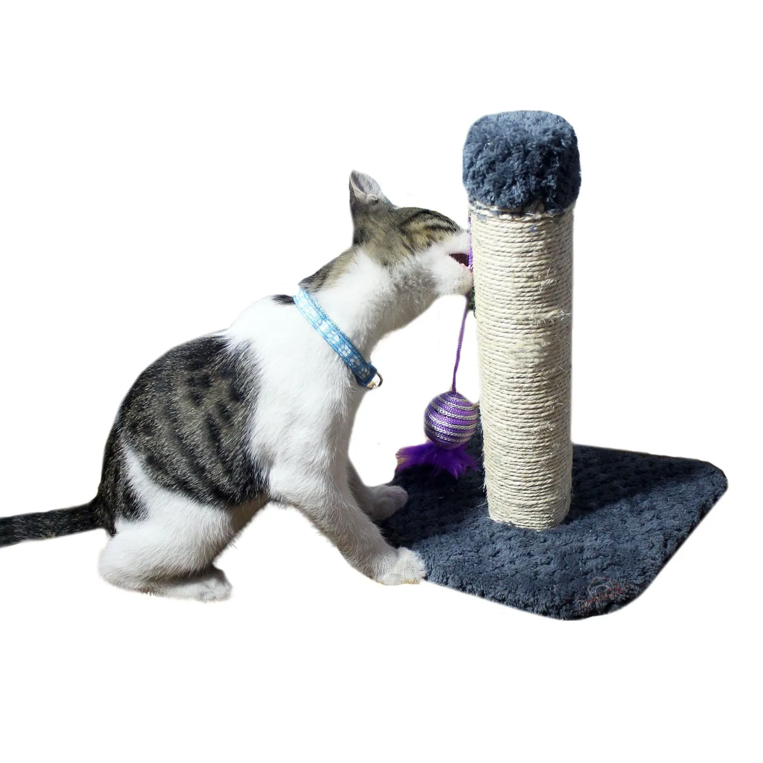 Rascador Para Gatos Juguete 30x30x30cm Pequeño Gris