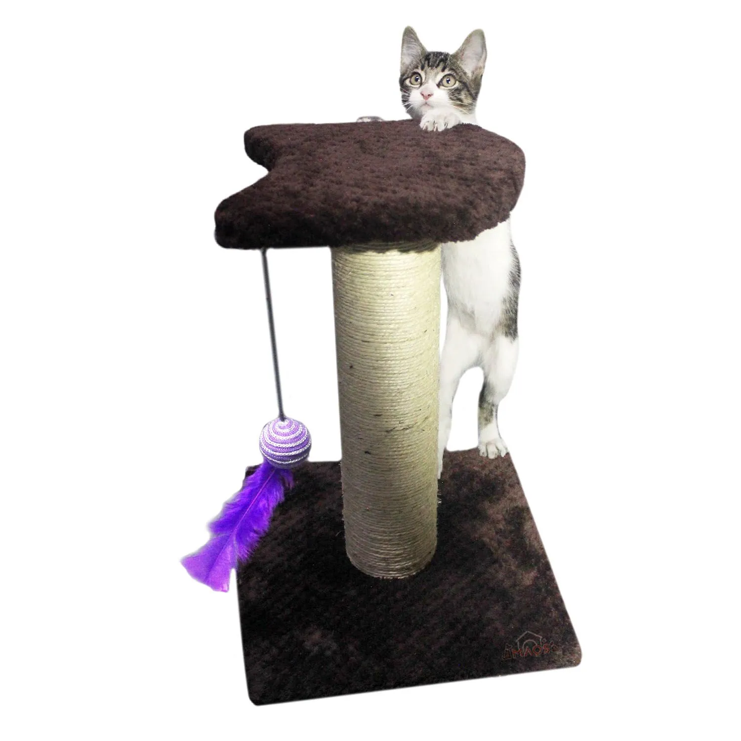 Rascador Para Gatos  25x25x30cm Pequeño Café