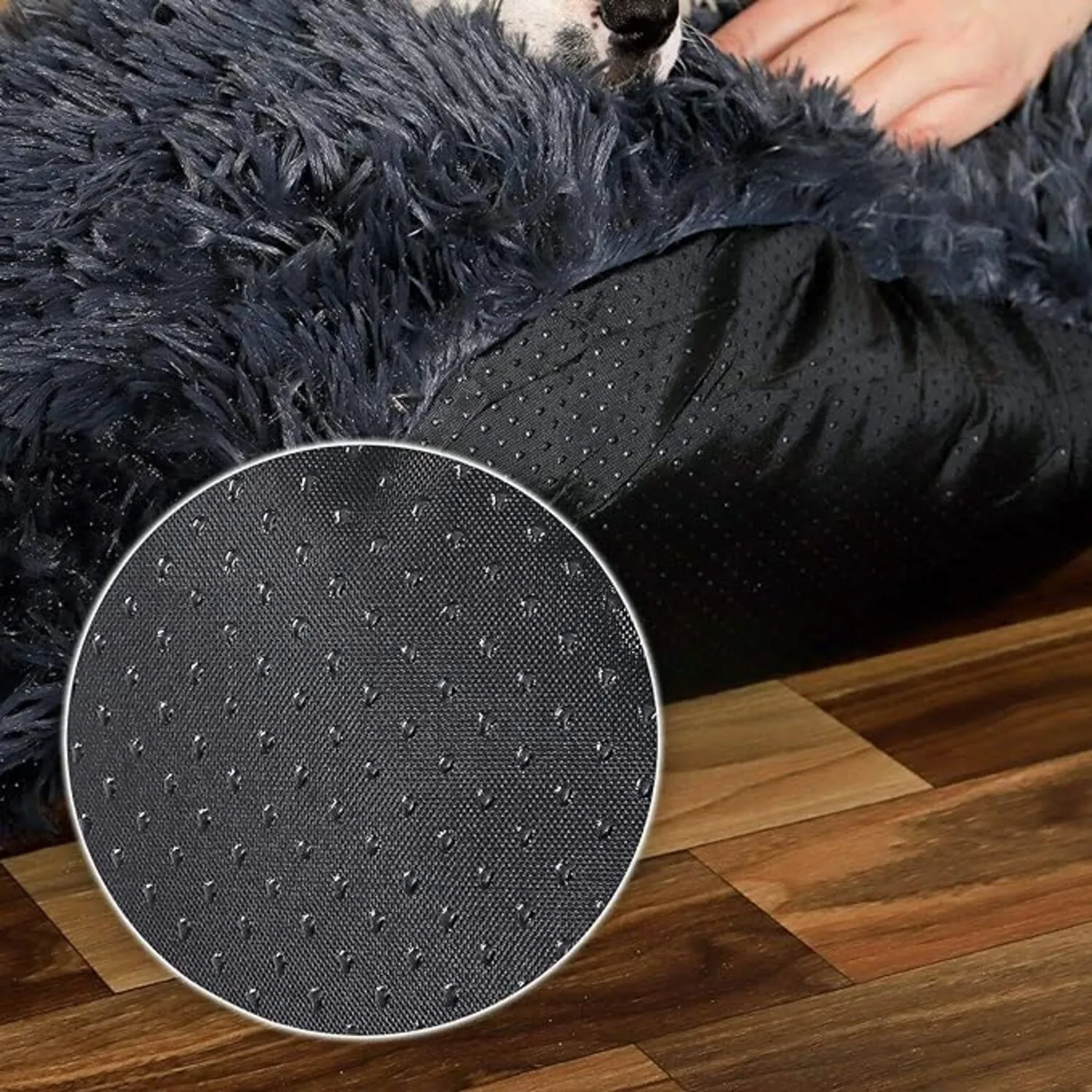 Cama Dona Para Perro 50x50x15cm Pequeña Petroleo Maos Pets 5