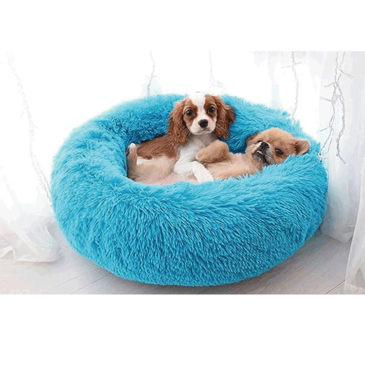 Cama Dona Para Gato 60x60x20cm Mediana Azul Maos Pets
