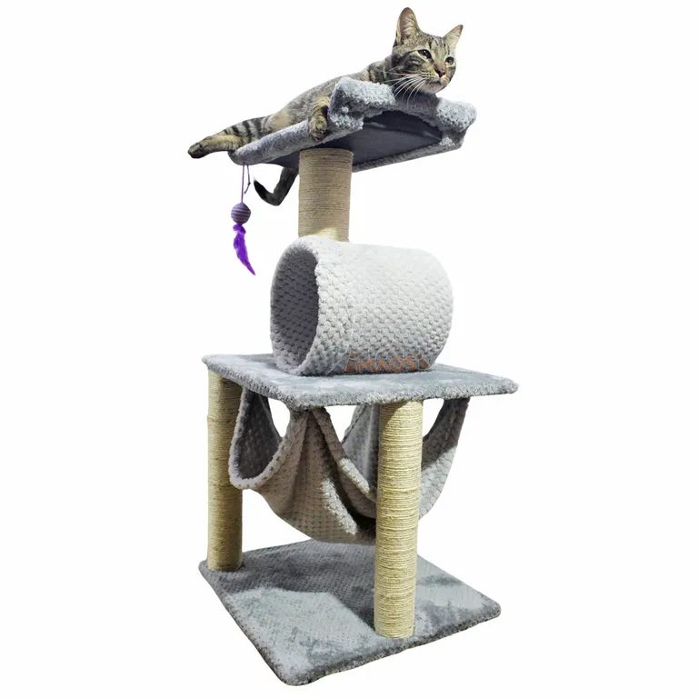Gimnasio Rascador Para Gatos 40X40X90Cm Mediano MAOS PETS