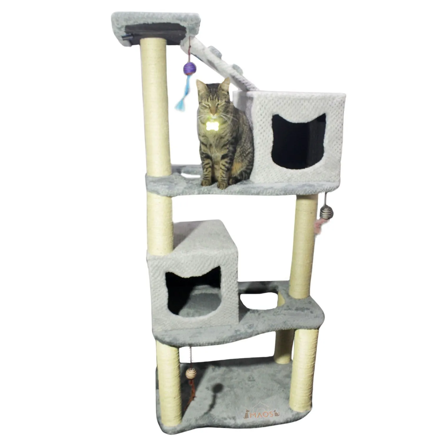 Gimnasio Rascador Para Gatos 70X50X160Cm Mediano