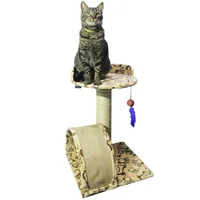 Gimnasio Rascador Para Gatos 40X40X60Cm Mediano Beige