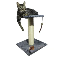 Gimnasio Rascador Para Gatos 40X40X60Cm Mediano Gris O