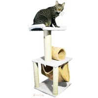 Gimnasio Rascador Para Gatos 40X40X90Cm Mediano Gris