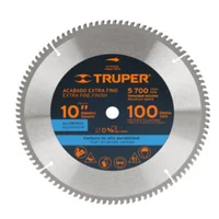 Sierra Circular de Carburo Tungsteno de 10 Pulgadas X 100 Dientes SICI-10-100 Truper
