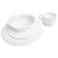 Vajilla Essenza Aspen Redonda Blanca 16p