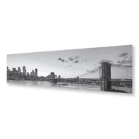 Retablo Panoramico Brooklin Blanco Y Negro