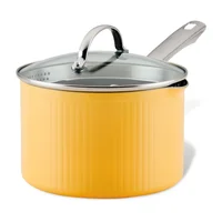 Perol 2.8l 18 cm Tapa Vidrio Farberware Style Antiadh Azul