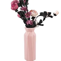 Florero Decorativo Diseño Coctelera Rosado