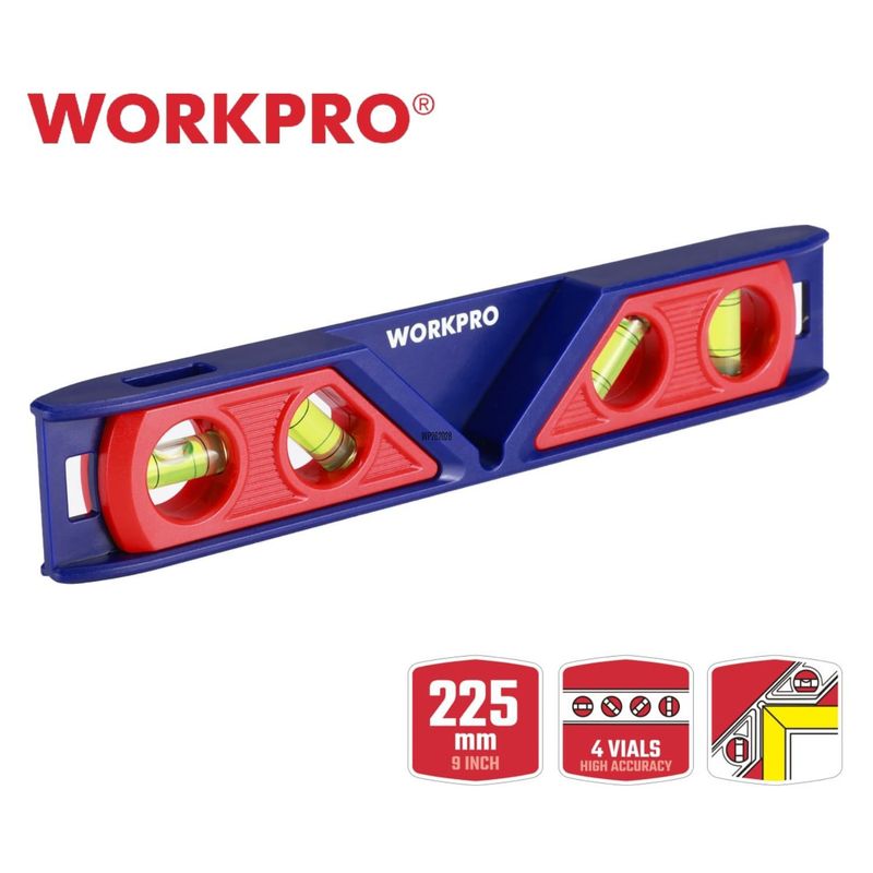 Mophorn Set di livelle Torpedo da 6 pezzi, include livelli magnetici da 78/48/32/24/16/10 pollici con fiale a bolla per 45/90/180°. Strumento in lega di alluminio antiurto con scale SAE e metriche