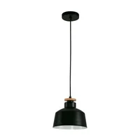 Lámpara Colgante 1 Luz E27 40w Negro