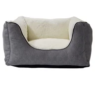Cama Para Perros Square 50x50x30cm Pequeña Gris Border