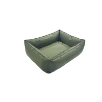 Cama para Perros Rectangular Lona  82x72x20cm Grande Verde Border