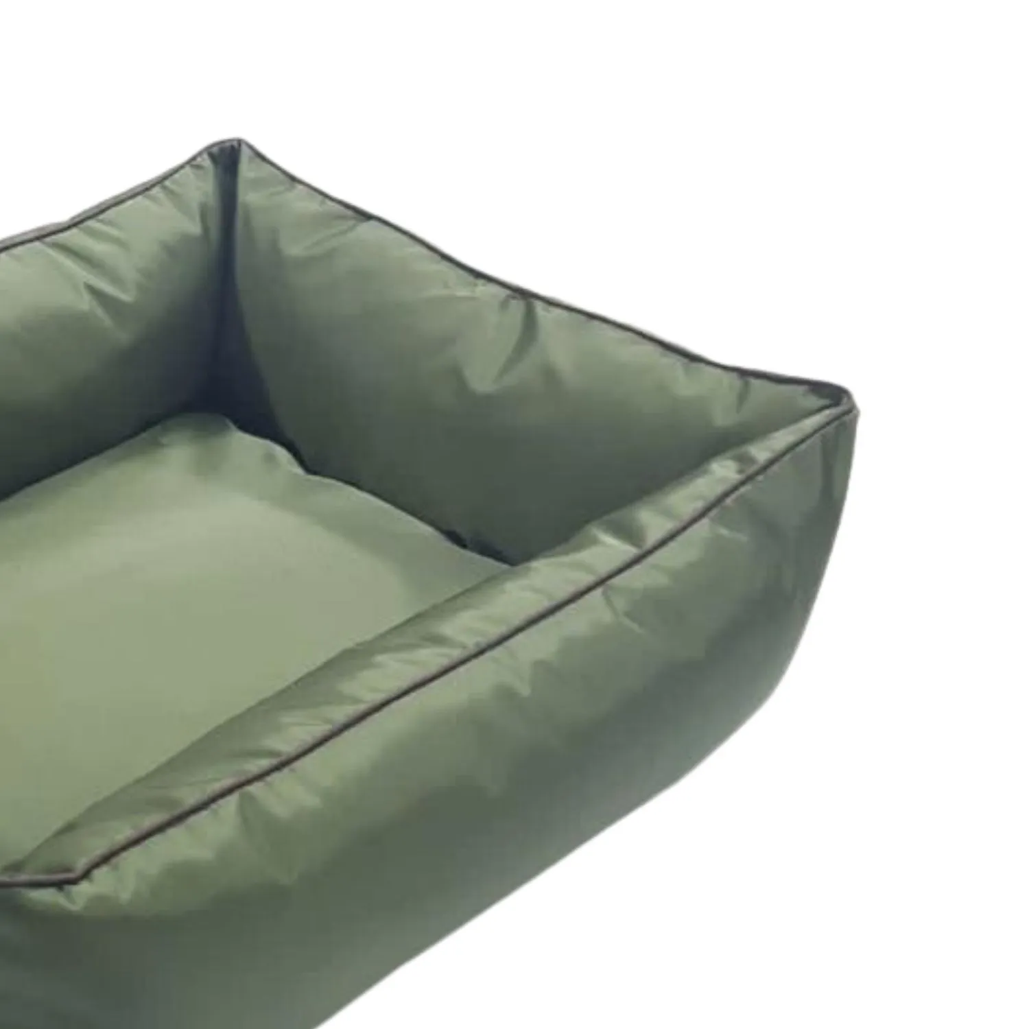 Cama para Perros Rectangular Lona  82x72x20cm Grande Verde Border 3