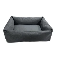 Cama Para Perro Rectangular Luna 66x60x20cm Mediana  Gris Border