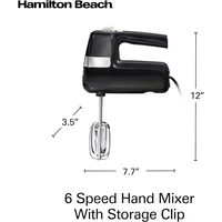 Batidora de Mano Eléctrica 6 Velocidades Hamilton Beach