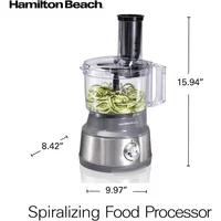 Procesador de Alimentos 10 Tazas Plata Hamilton Beach