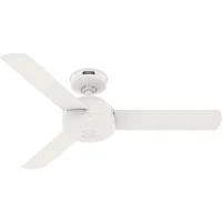 Ventilador De Techo Decorativo Sin Luz 3 Aspas 3519 CFM Blanco Hunter Fan
