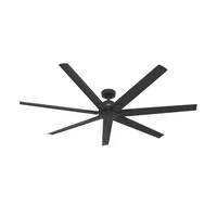 Ventilador De Techo Industrial Sin Luz 7 Aspas 11694 CFM Negro Hunter Fan