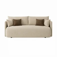 Sofá Snop 2 Puestos Tela Antifluidos 178x90x75 Beige