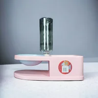 Comedero Y Bebedero Para Perro Dispensador  Rosado
