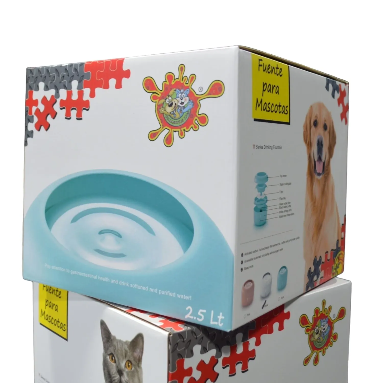 Fuente De Agua Para Perro Importada Verde 6