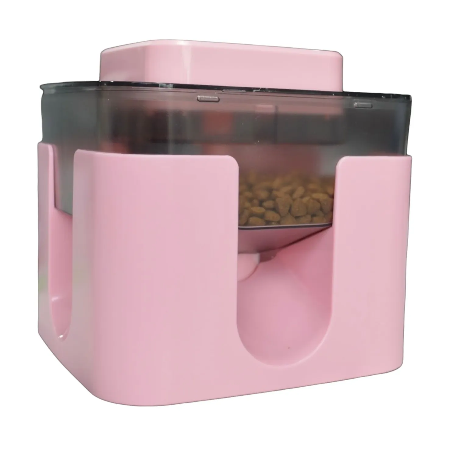 Comedero inteligente interactivo para mascotas rosa colmascotas
