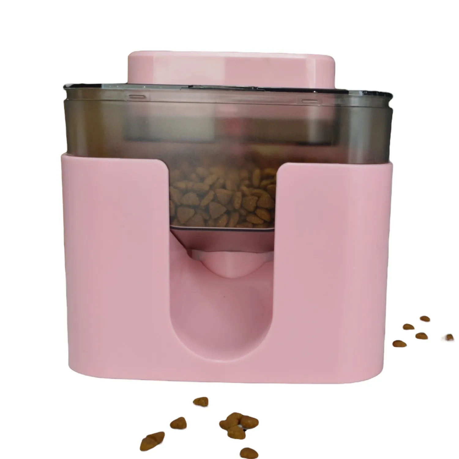 Comedero inteligente interactivo para mascotas rosa colmascotas 5