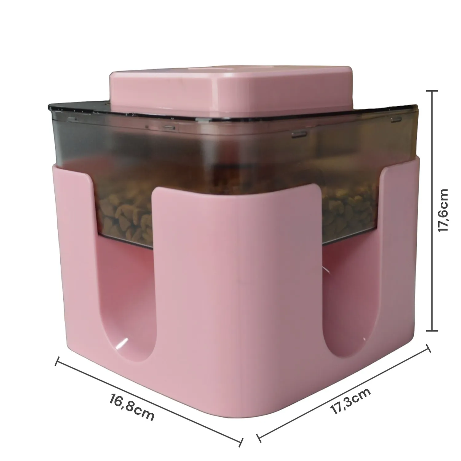 Comedero inteligente interactivo para mascotas rosa colmascotas 7