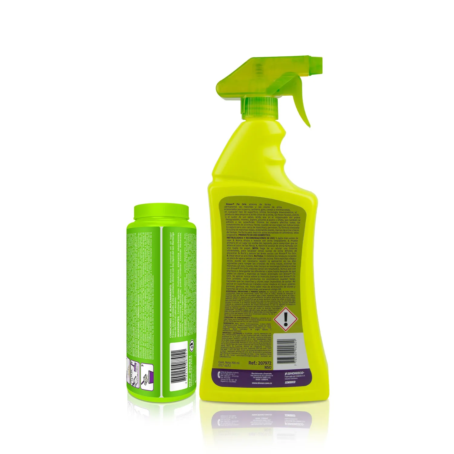 Destructor De Olores Orina/Manchas 700ml+Polvo Absorbente Binner 120g 4
