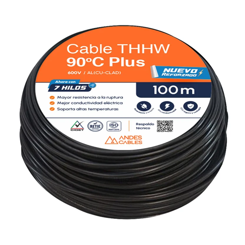 Cable Thhw 12 Awg Negro 100M Uso Único Residencial - Homecenter.com.co