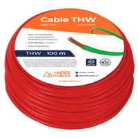 Cable Flexible Thw 10 Awg Rojo 100 m