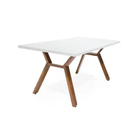 Mesa de Comedor 6 Puestos Nara 75X170X90 Blanco