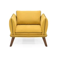 Poltrona Hudson Tela 75x89x82 Mostaza