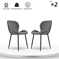 Set X2 Sillas Bella 51X54X84 Gris