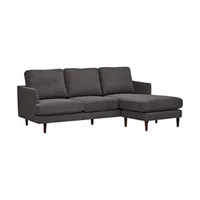 Sofá en L Derecho TitiTela Antifluidos Gris 220x80x85