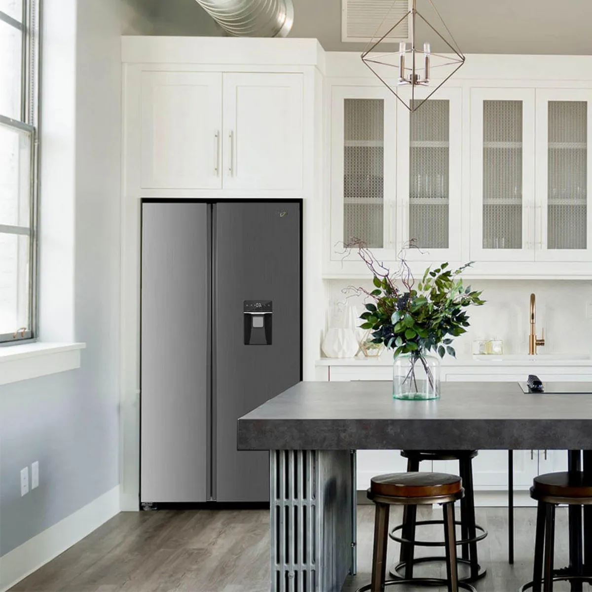 WHIRLPOOL - Nevera Side By Side 518 Litros Wd1610s Acero Inoxidable