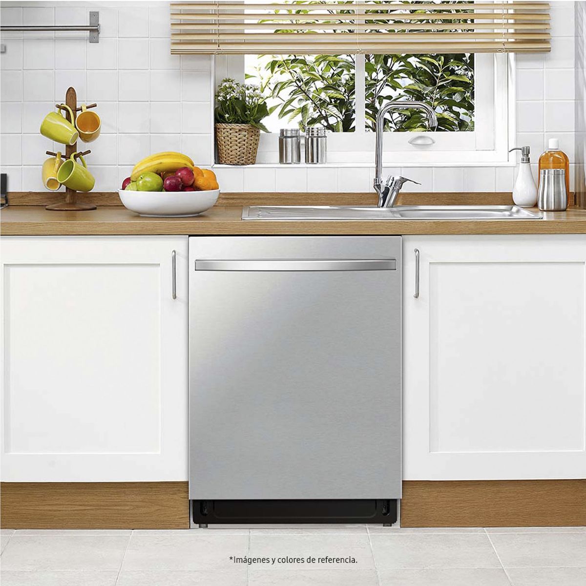SAMSUNG - Lavavajillas Samsung 75 Piezas DW80CG5451SRAA Gris con Lavado Potente y Wi-Fi