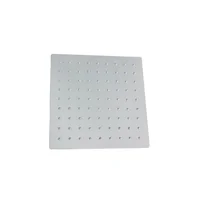 Ducha Regadera 20Cm Cuadrada Cromado Acero