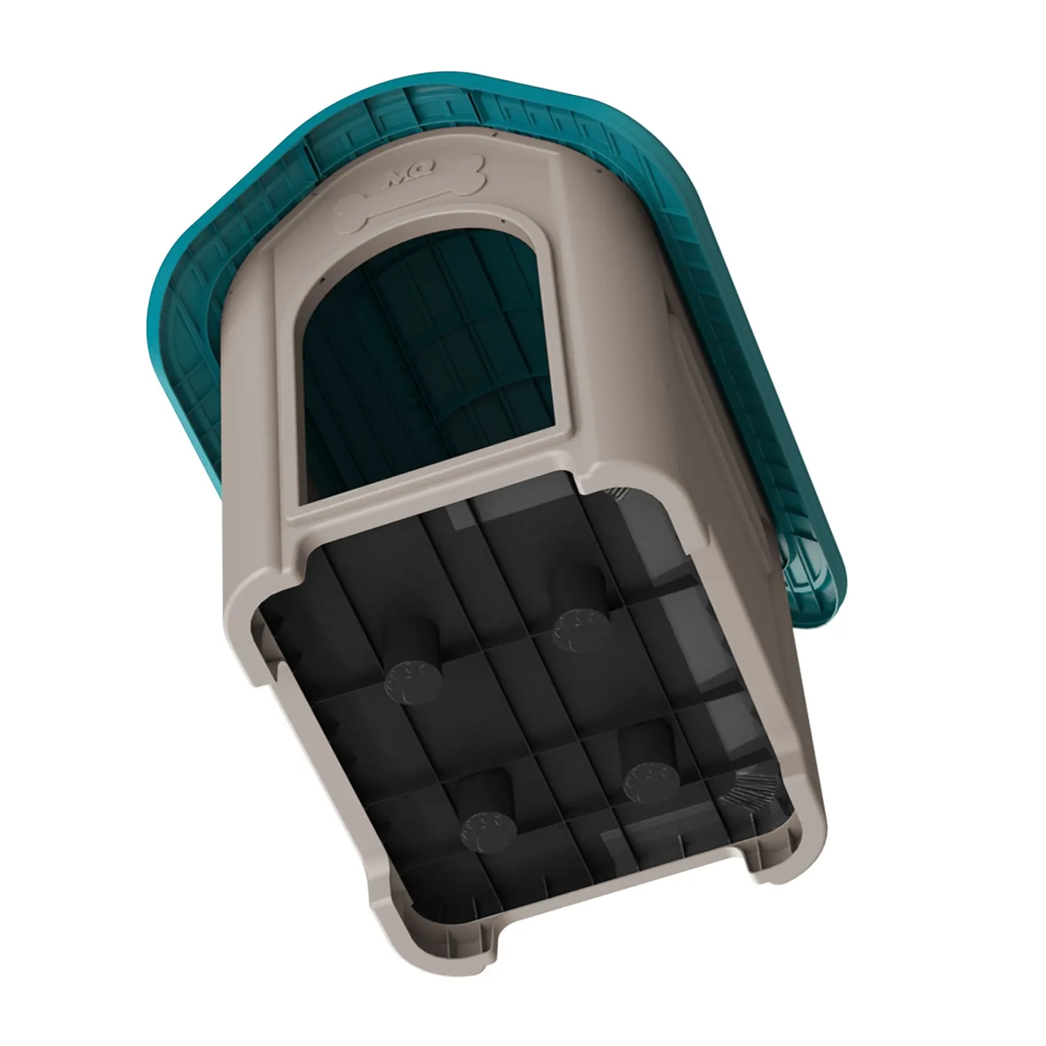 Casa Para Perros Plástica 103x80x90cm Grande Turquesa 6