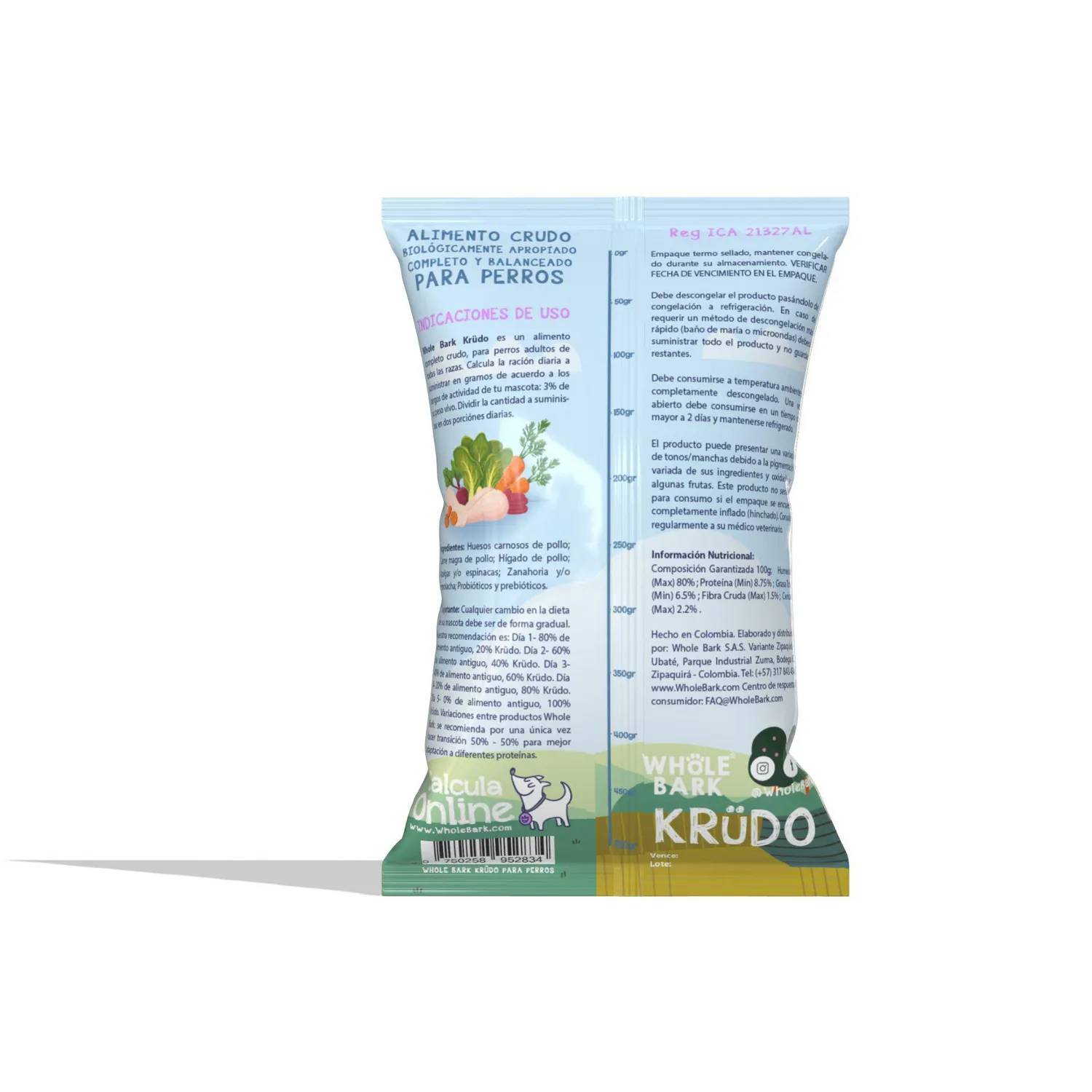 Comida Perros Krudo 500g Krudo