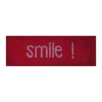 Tapete Entrada Coco Design Shape Clr Rojo 26x76