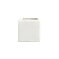 Matera Cerámica Cuadrada 6x6x6cm Blanco