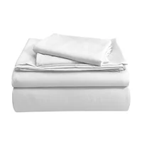 Juego de cama doble 30% bambú 70% poliéster blanco distrihogar
