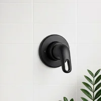 Grifería Ducha Monocontrol Aluvia Mate Black Corona Consumo 7.9 l/min