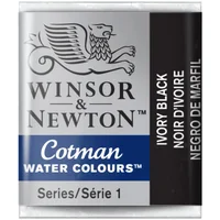 Acuarela En Pasta Cotman 331 Negro de Marfil